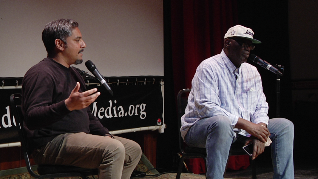 Filmmakers Ira McKinley and Bhawin Suchak at panel.